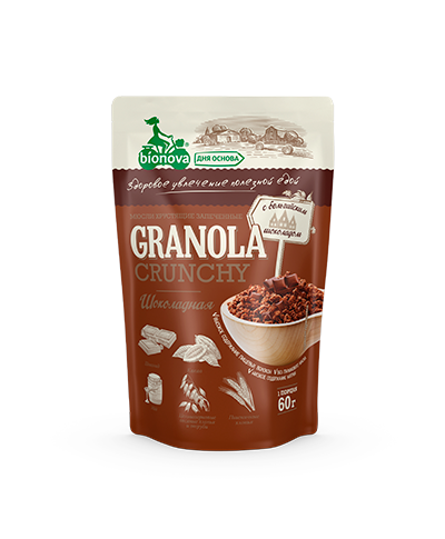 Гранола (Мюсли) Bionova® без сахара Шоколадная 60г